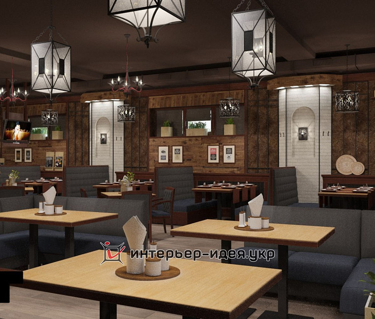 Дизайн ресторану GLüCK TURM GRILLE