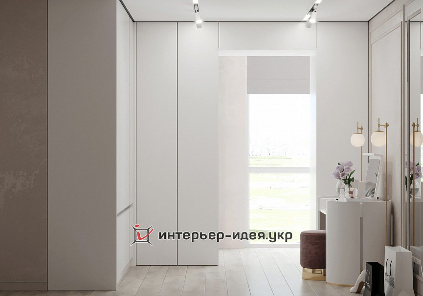 Стильна ніжна спальня з нотками класики