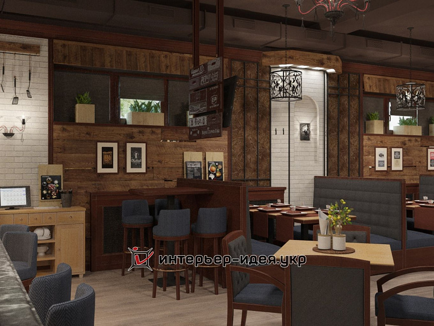 Дизайн ресторану GLüCK TURM GRILLE