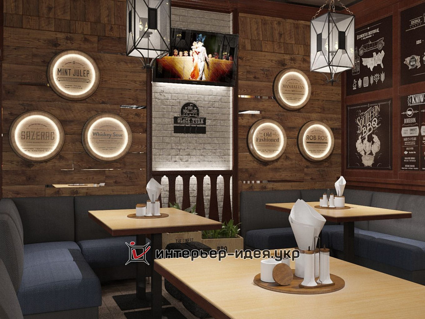 Дизайн ресторану GLüCK TURM GRILLE