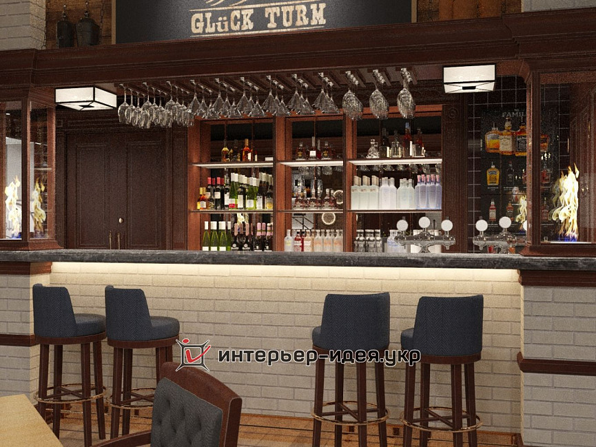 Дизайн ресторану GLüCK TURM GRILLE