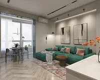 Сучасний мінімалізм із вишуканими акцентами. Дизайн КУХНІ-СТУДІЇ