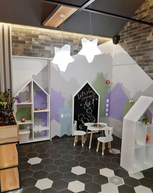 Фото реалізації дизайну піцерії Атлантида