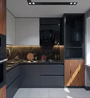 Лофт-кухня для холостяка. Дизайн КУХНІ
