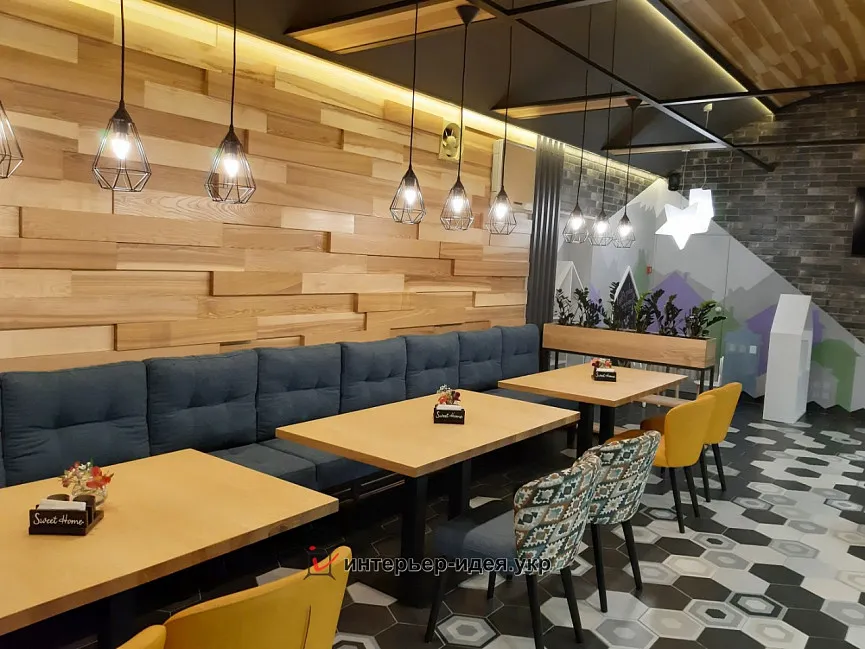 Фото реалізації дизайну піцерії Атлантида