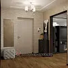 Дизайн прохідного передпокою з цегляною кладкою