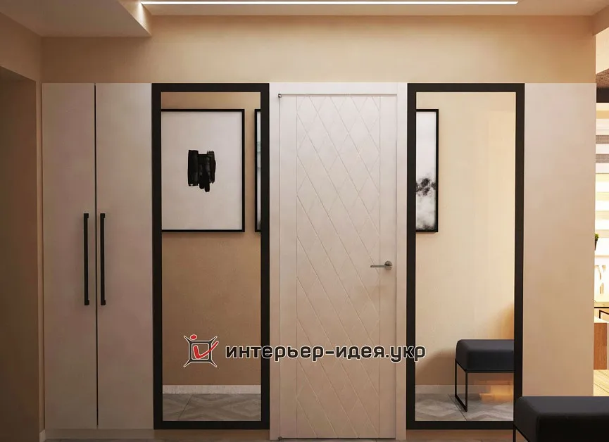 Компактна кухня-студія з елементами лофт