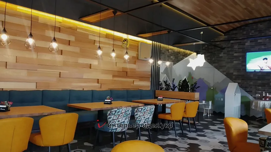 Фото реалізації дизайну піцерії Атлантида